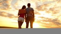 pic for Couple Watching Sunset 